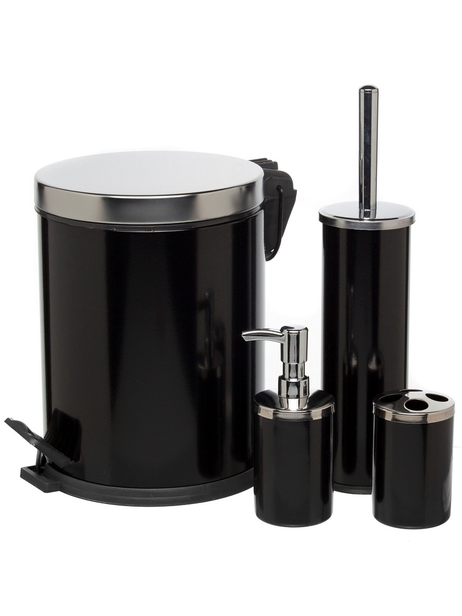 Набор аксессуаров для ванны Nebula 4Set Black NAVAKO 11115