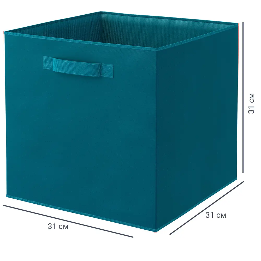 Короб Spaceo KUB Miami 31x31x31 см 29.7 л полиэстер цвет морской волны STLM-2032390 - Вид №1