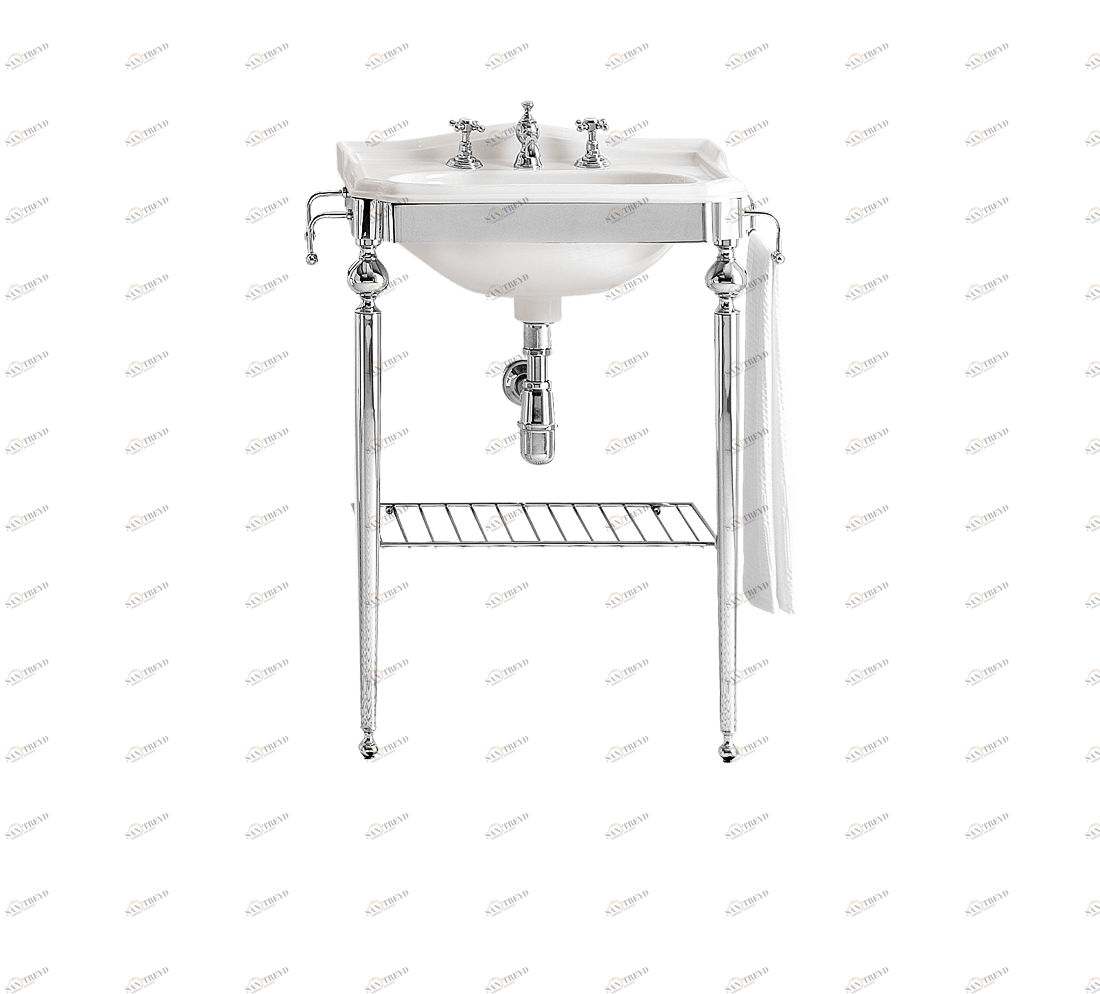 Gentry Home Большой бассейн Balasani Хром GH103048 