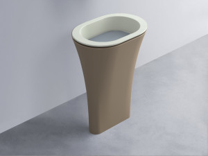 AMLA65-PM+AMPILO-BR+AMCOLO-AN Раковина Amedeo Ovale отдельностоящая cielo Enjoy + Amedeo