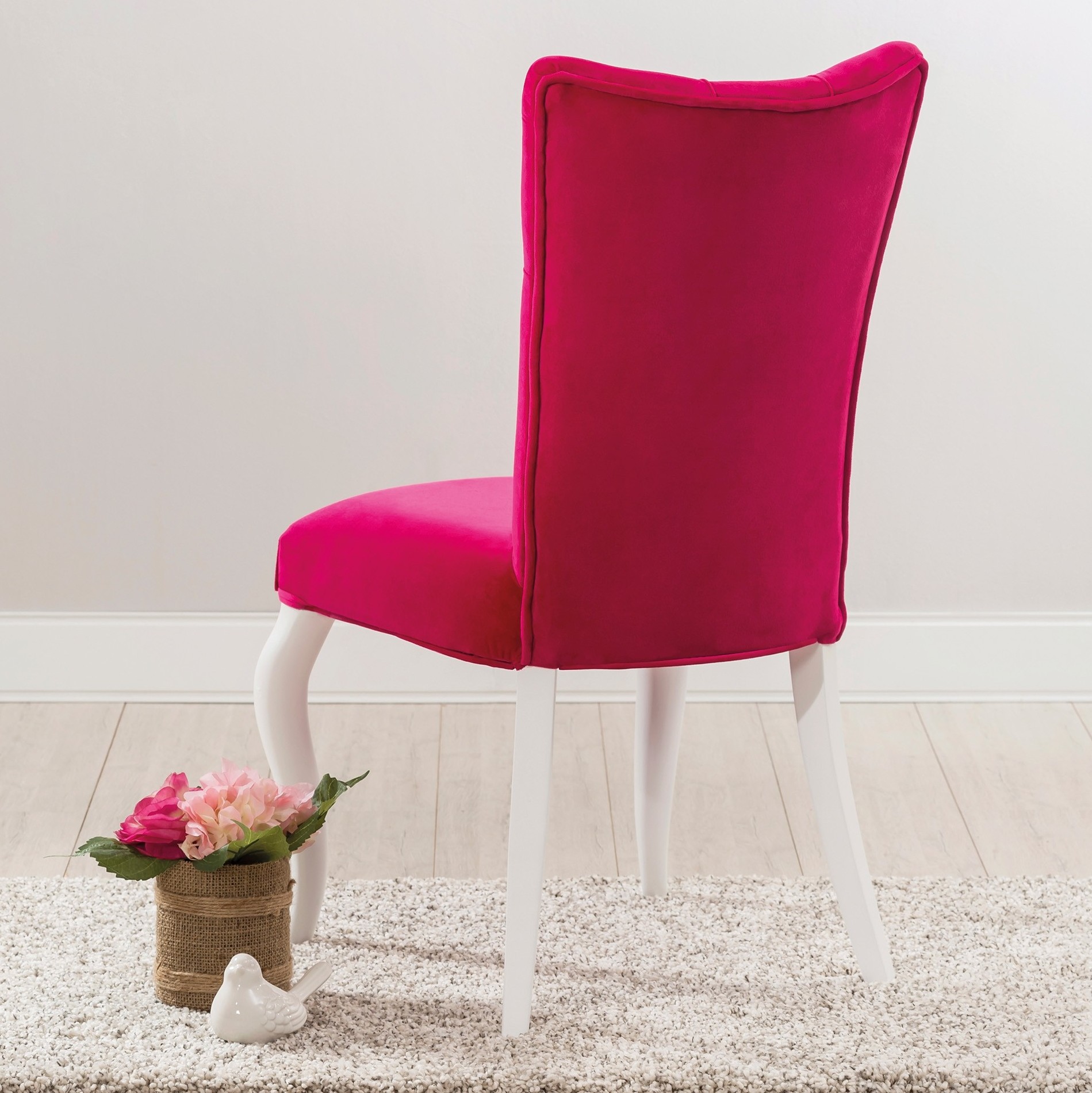 Стул с каретной стяжкой розовый Rosa CILEK YAKUT 00-3832549 Розовый Santreyd  - Вид №3