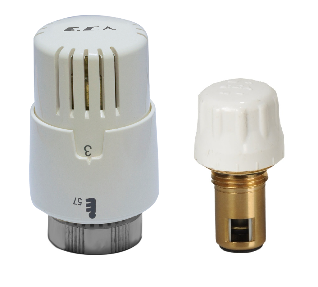 TRV4 Compact, короткий тип, лоб (35 мм) Термостатические клапаны радиатора Eca sun-id-2094475 - Вид №1