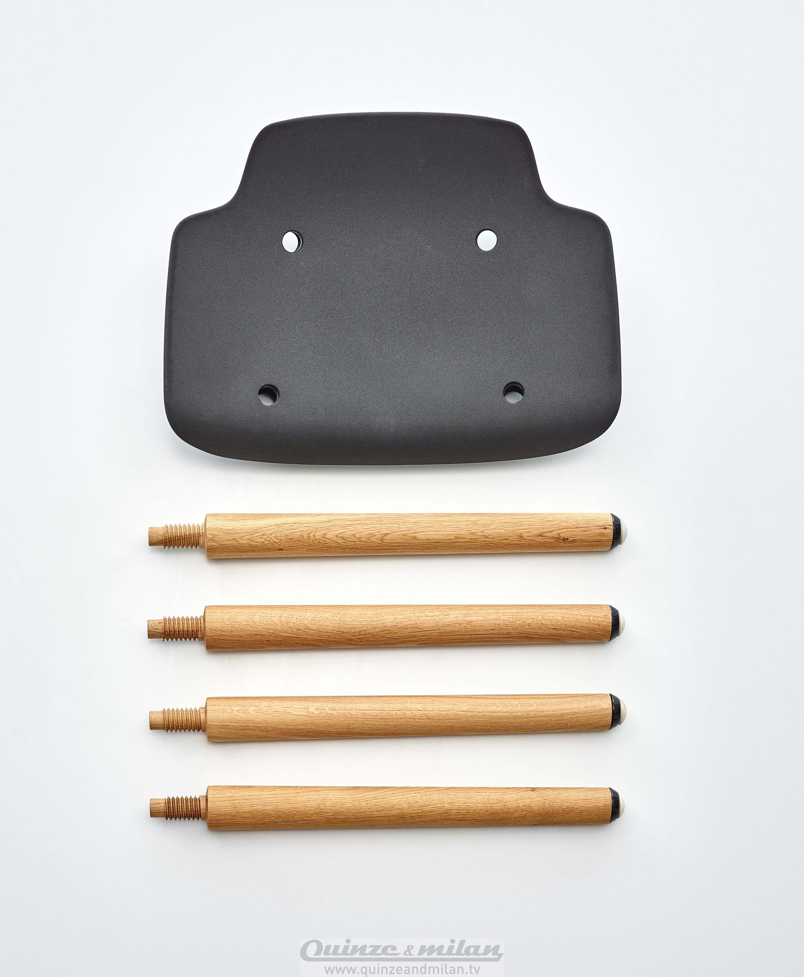 Низкий стул из дерева и полипропилена Quinze & Milan Pilot ARCH-00030889 - Вид №10