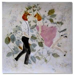 ICI ET LÀ Смешанная техника на холсте K. fabrizzi Kf06