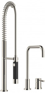 32815625-08_1_27789970-08_1 Смеситель на два отверстия с отдельными розетками с profi-душевым гарнитуром - платина Dornbracht Meta.02