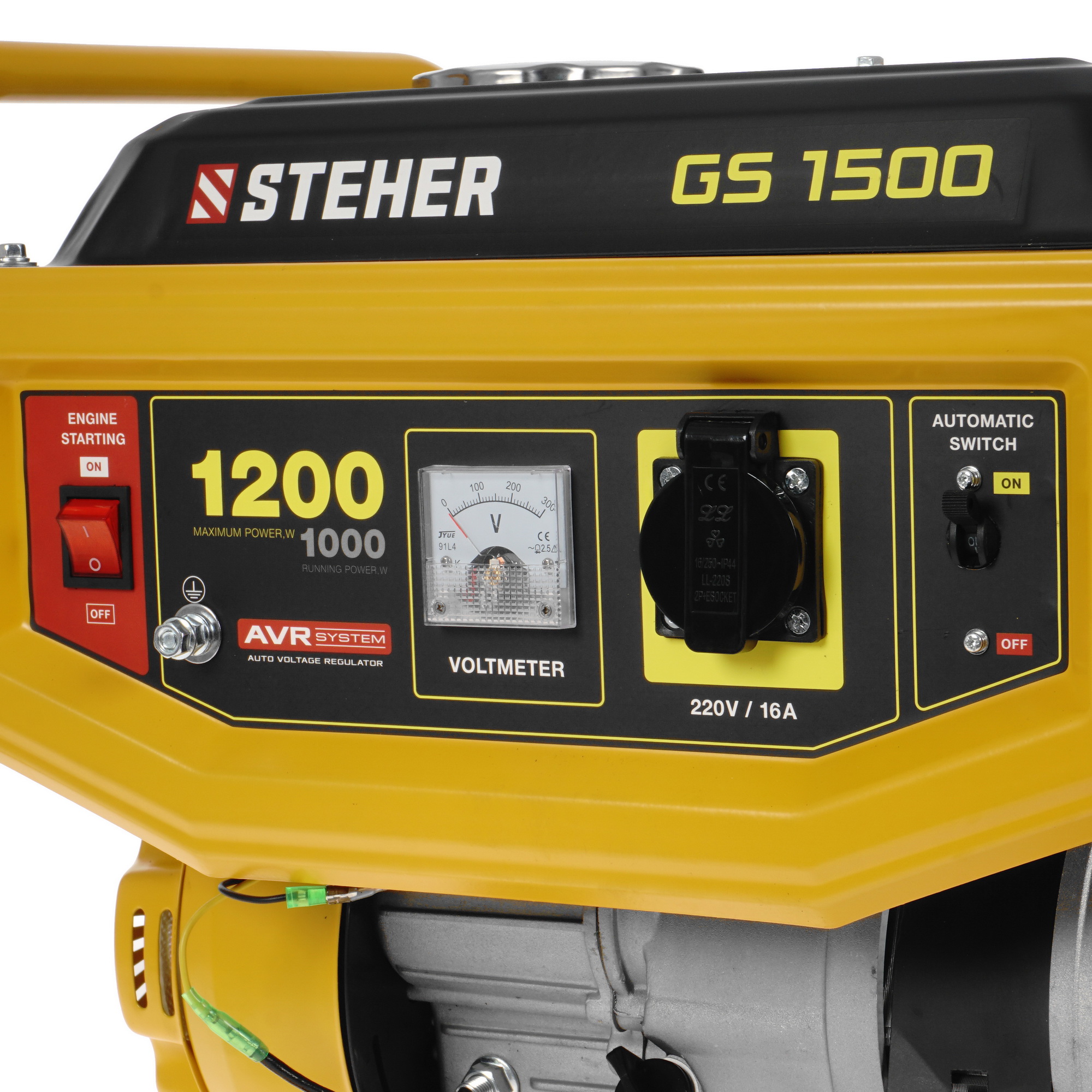 Электрогенератор   бензиновый STEHER GS-1500 5307659 STDN-0062581 - Вид №4