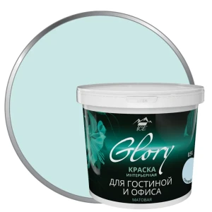 Краска для гостиной Glory 0.9 л цвет голубой иней 81963901 STLM-2024430