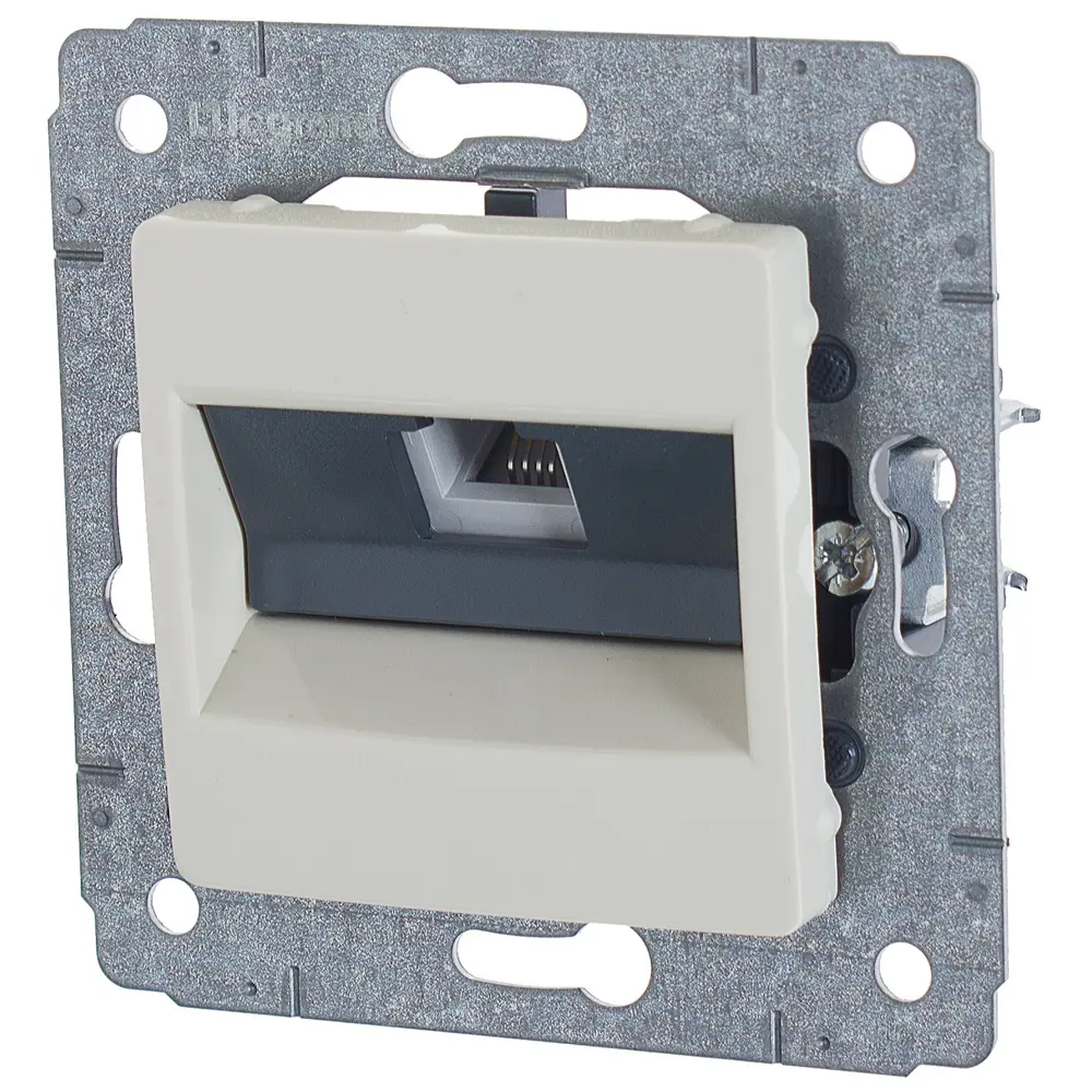 Телефонная розетка встраиваемая Legrand Cariva RJ11, цвет слоновая кость STLM-2123272 - Вид №2
