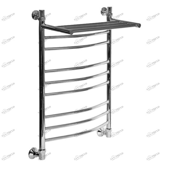 Полотенцесушитель водяной Aquanet Хекла ЛД (г2) ВП 800x400, с верхней полкой 00184278