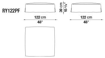 B&B Italia Модульный угловой диван из ткани Ray sun-id-1435354 - Вид №25
