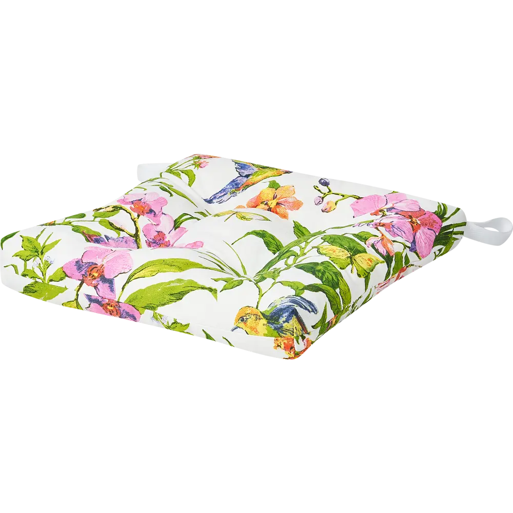 Подушка для стула Altali Колибри 40x40 см хлопок мультиколор 89076481 STLM-2089764  - Вид №1