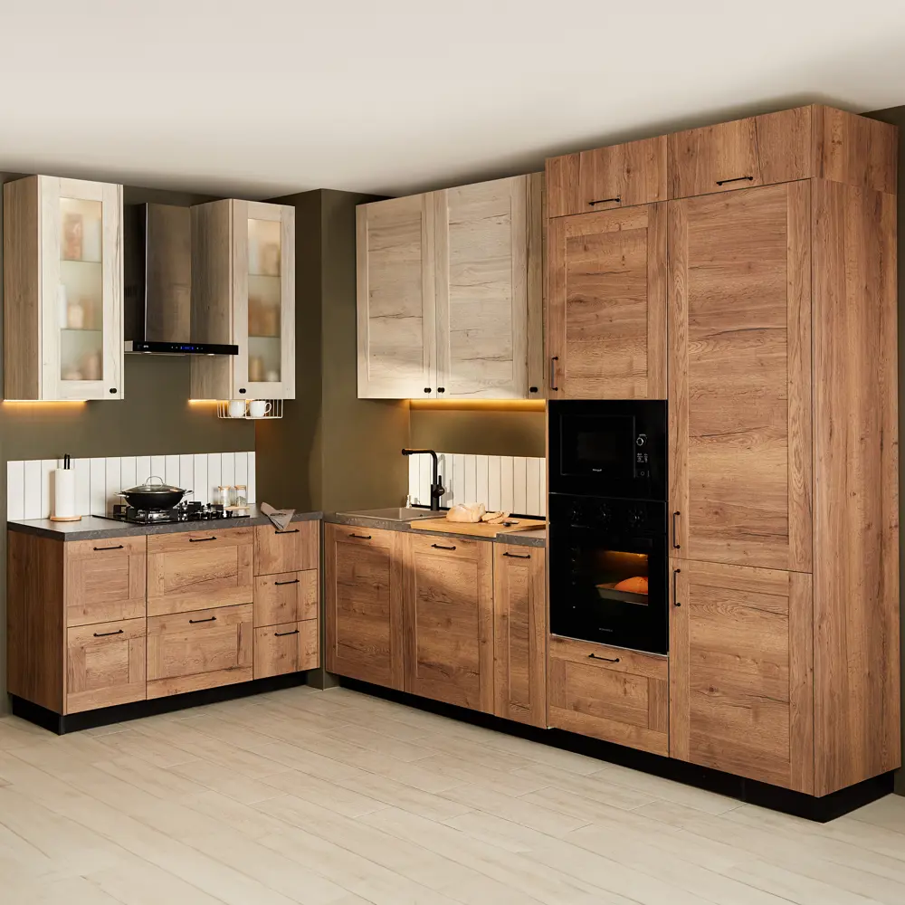 Фасад для кухонного ящика Delinia ID Касли 39.7x12.5 см в цвете светлое дерево 86880980 STLM-0879568 - Вид №8