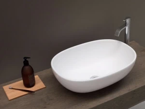 Накладная раковина на столешницу  овальная Nic Milk