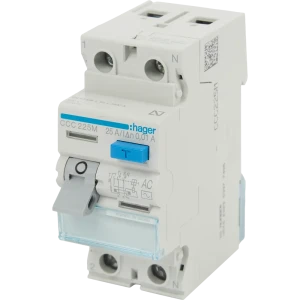 УЗО Hager CCC225M 2P 25 A 10 мА 6 кА AC 83284578 STLM-2145806