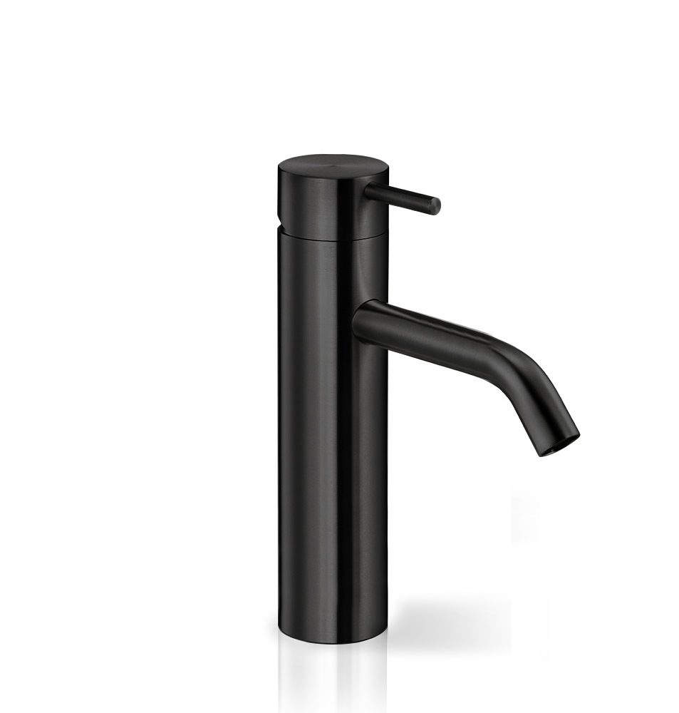 ONE002BKL Смеситель для раковины Linki ONE, Черная глянцевая сталь