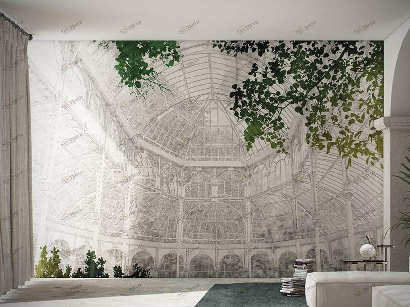 GLAMORA Обои с цветочными мотивами A room with a view Glar221a