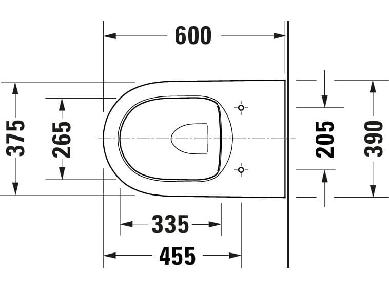 Керамический туалет без пола Duravit Qatego ARCH-00099309 - Вид №11