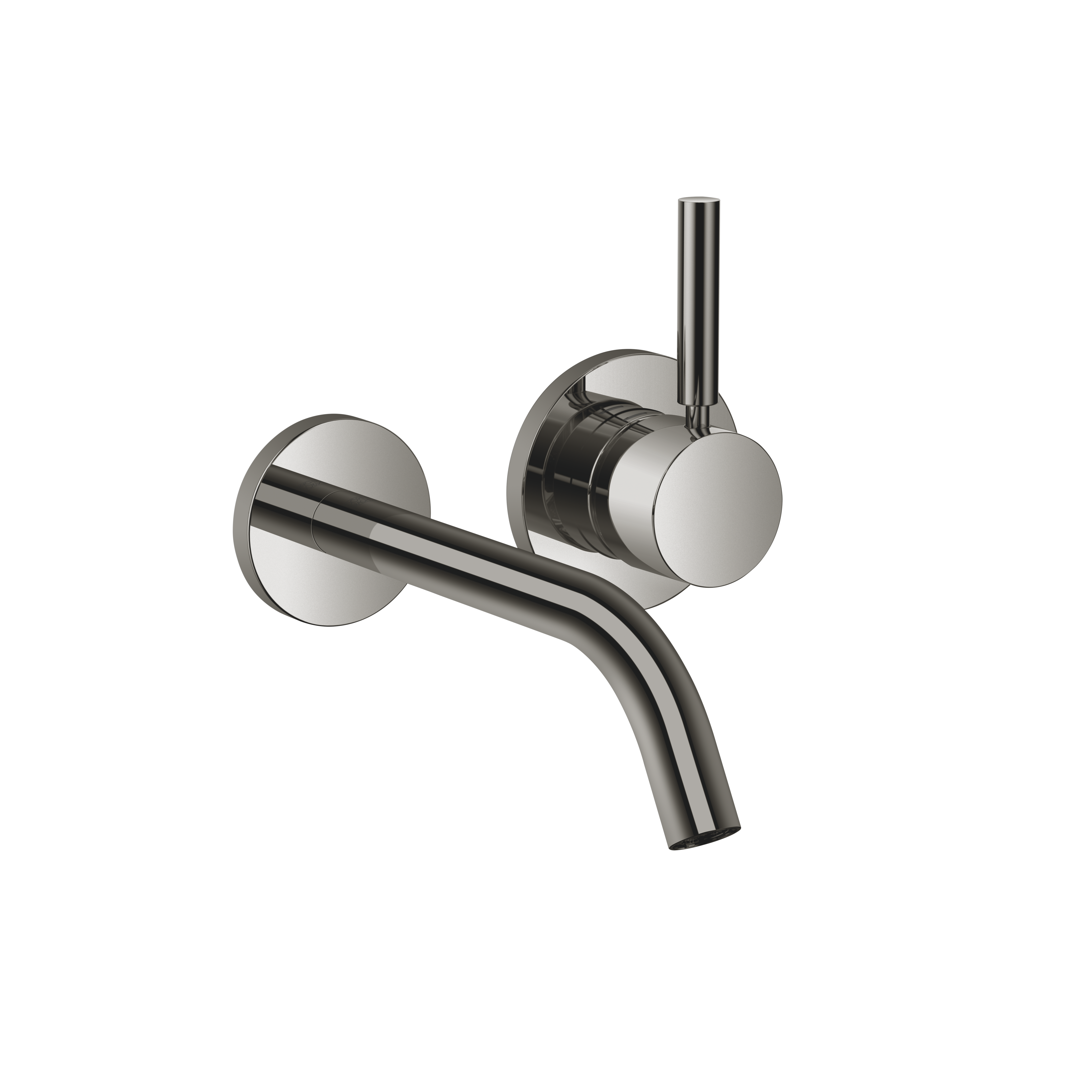 МЕТА Смеситель для раковины однорычажный настенный без донного клапана - Темный Хром 36860660-19 DornBracht 