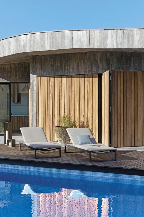 MNST624 Лежак белый лотос смоки Manutti Liner - Вид №5