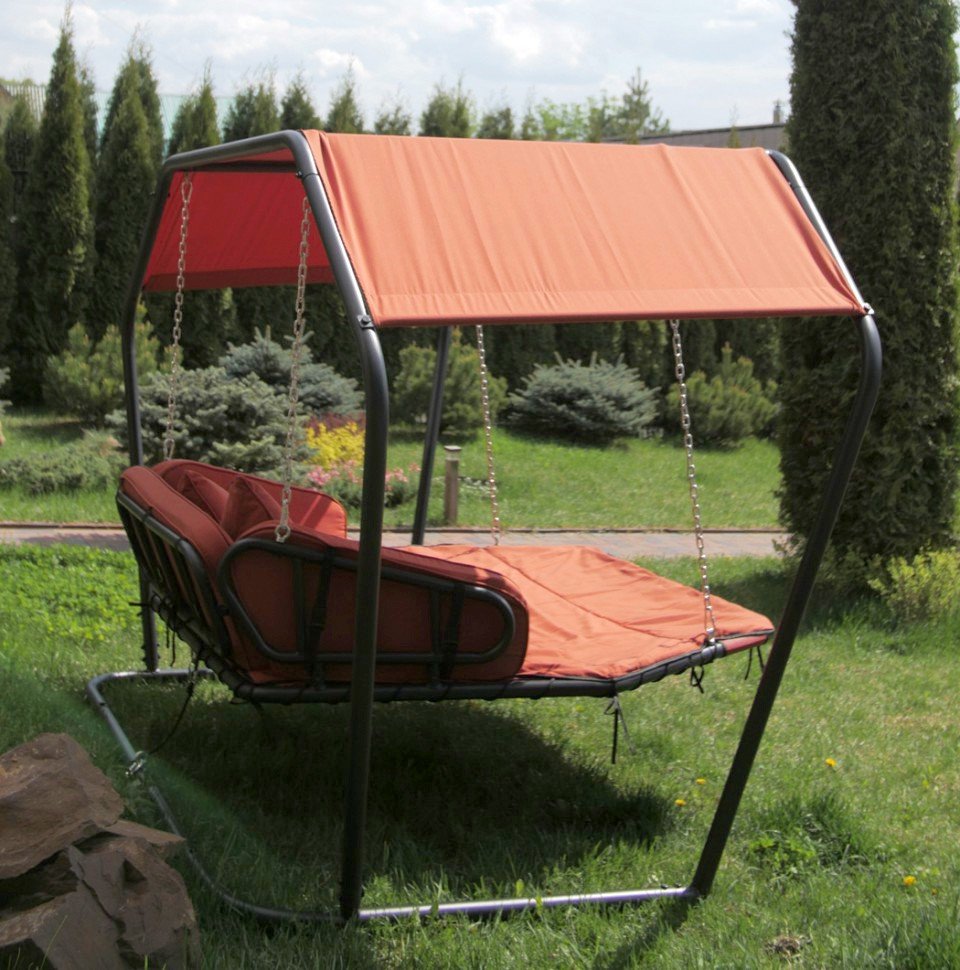 Подвесные Качели садовые гамак "Даймонд" BESTA FIESTA  132506 Оранжевый  - Вид №4