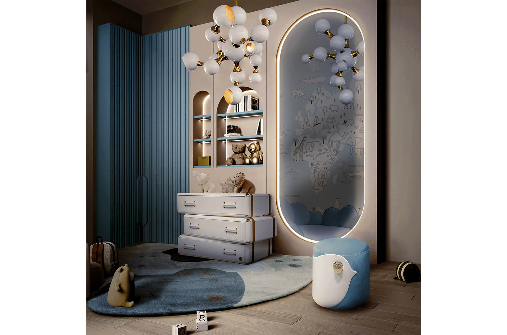 CIST691 Детские пуфики Птица Circu  - Вид №15