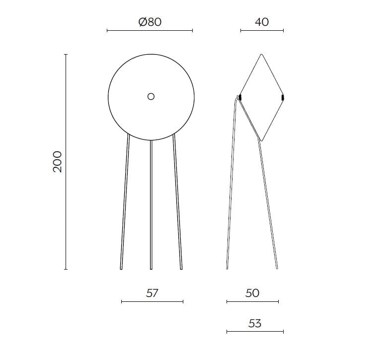 Напольная лампа из полиэтилена Miniforms Rificolona ARCH-00114386 - Вид №2