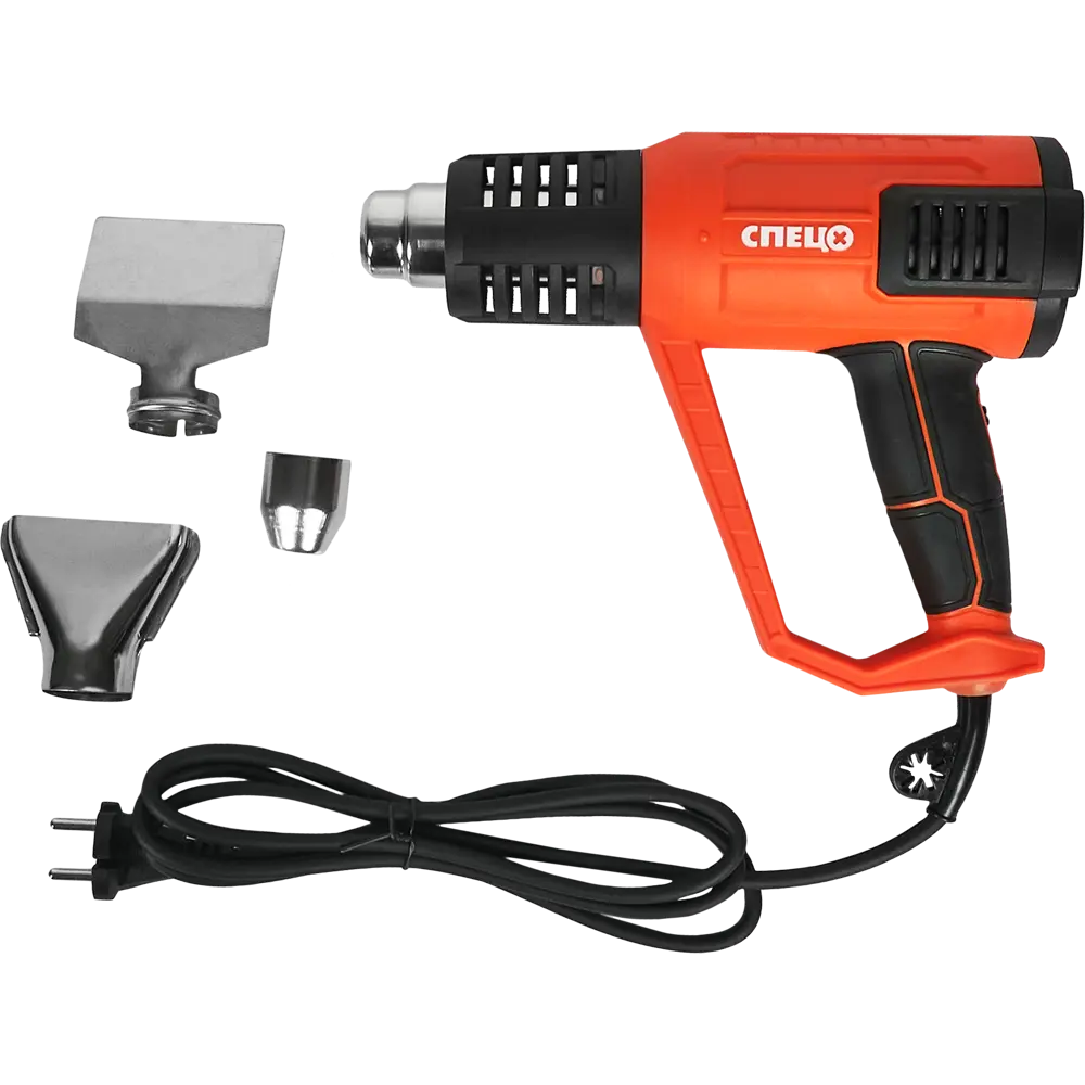 Технический фен СПЕЦ БПВ-2000 с цифровым дисплеем и насадками 84735413 STLM-0054382 - Вид №4