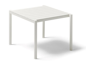 Квадратный алюминиевый стол и столешница из керамогранита