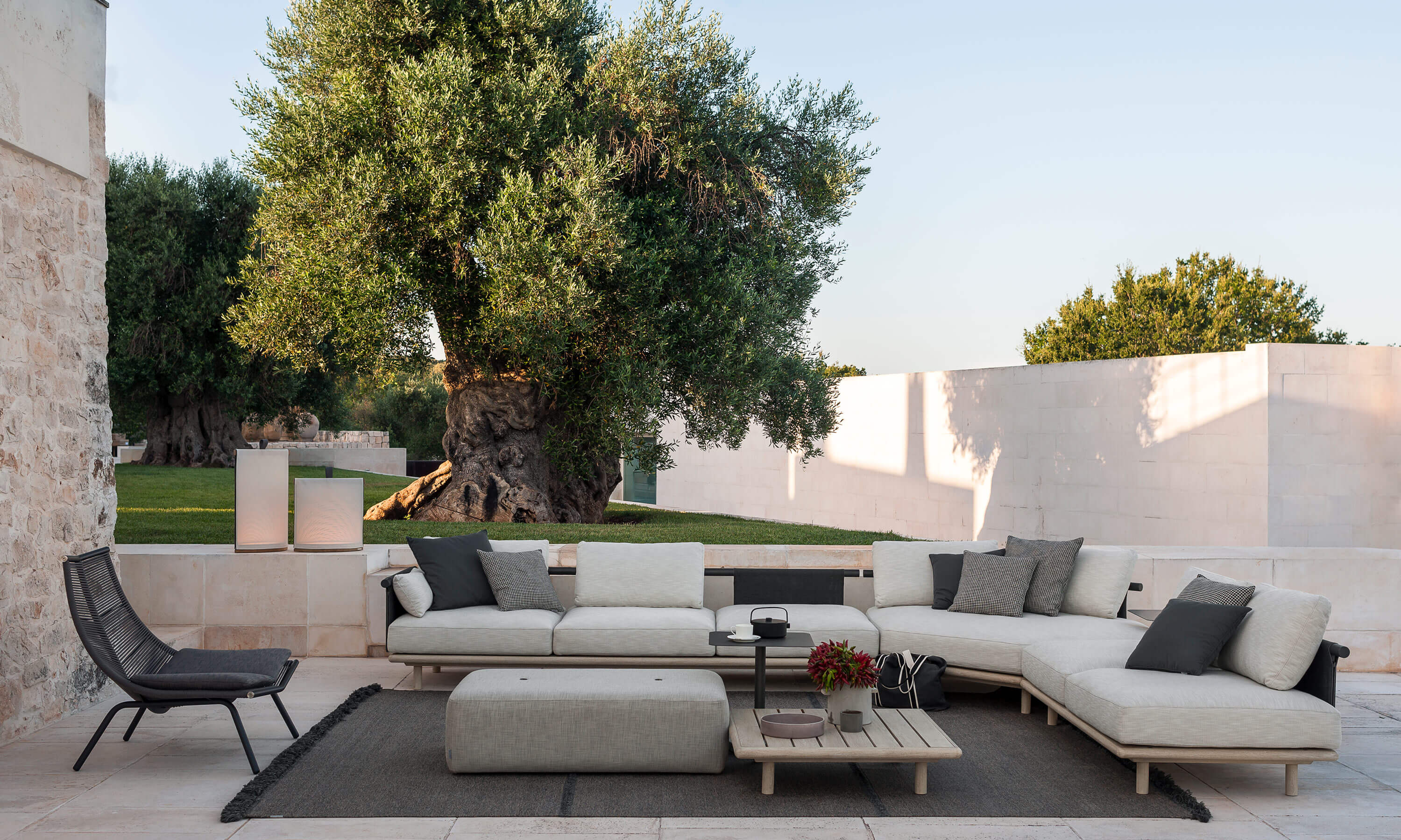 Угловой садовый диван в Batyline® RODA ARCH-00096968 - Вид №2