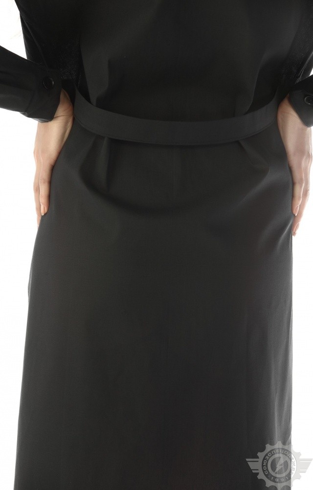 61676 Халат женский темный  Одежда для обслуживающего персонала  размер 48-50/170-176 Спецодежда  - Вид №9