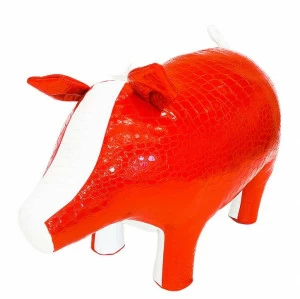 Пуф "Кабан Спартак" мини красный с белым EUROSON ФУТБОЛЬНАЯ 131590 Красный