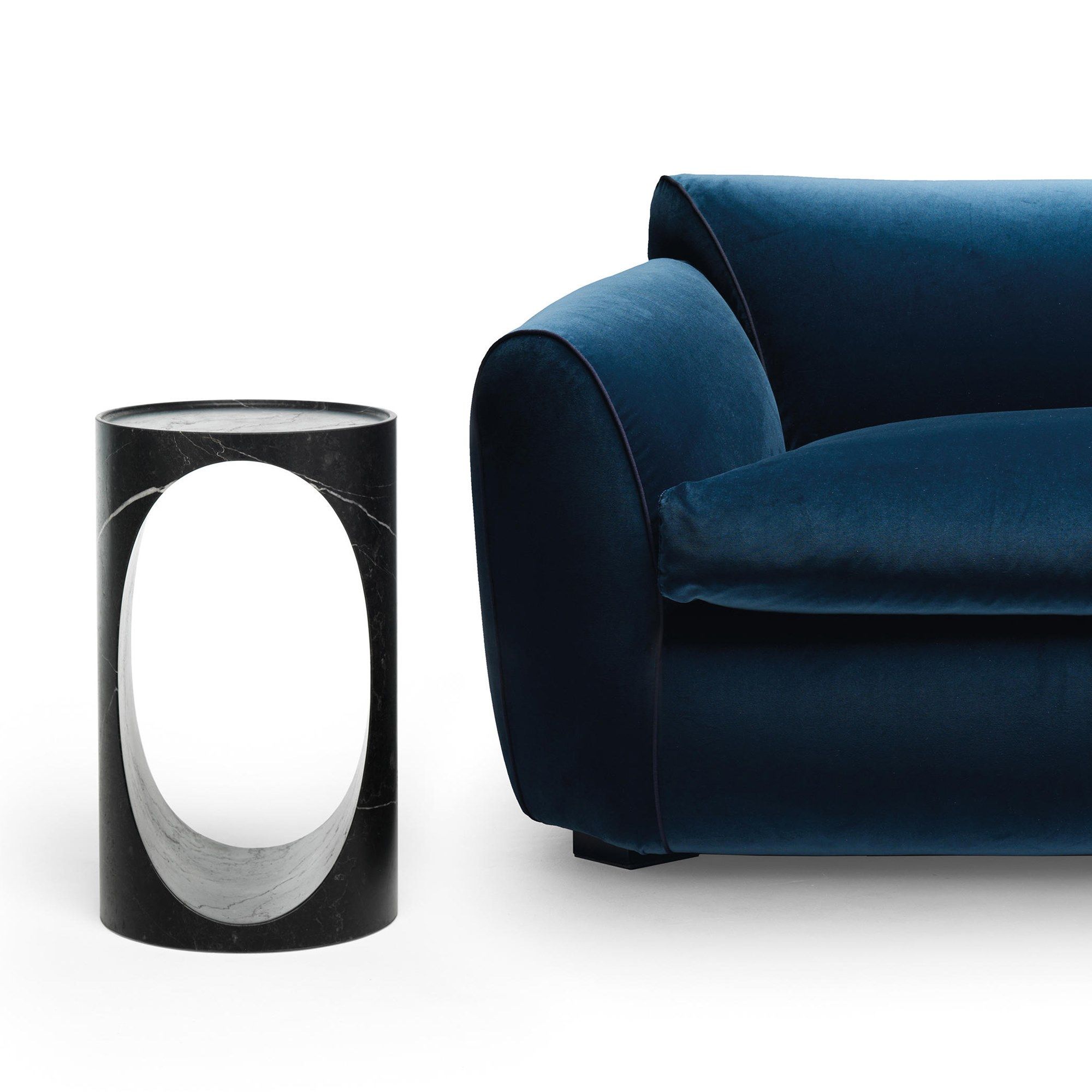 Высокий круглый мраморный журнальный столик EPÒNIMO Roll ARCH-00129418 - Вид №2