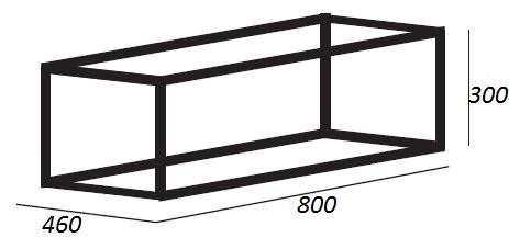 Мебель для ванной CEZARES CADRO 80 Nero  - Вид №2