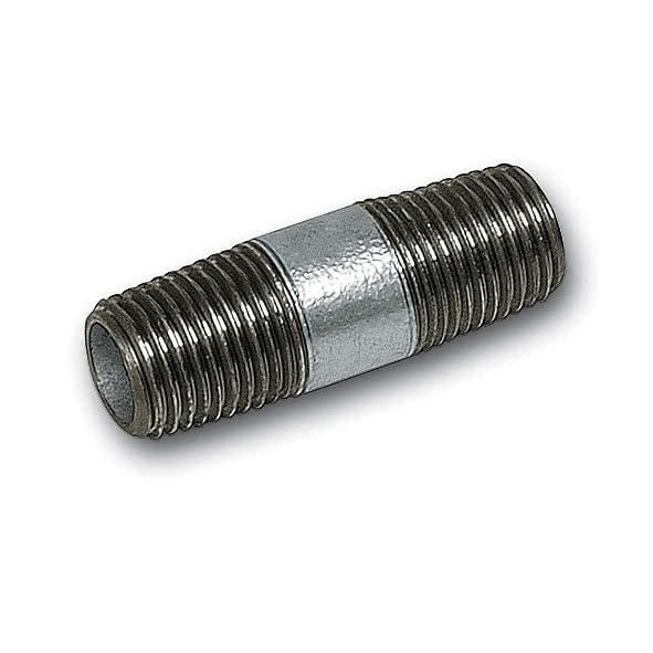 1231260V SANHA 23 ниппель удлиненный, ковк.чугун, оцинкованный 1/2x60 мм  - Вид №1