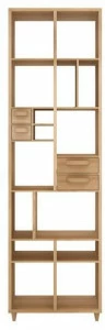 Ethnicraft Открытый книжный шкаф из массива дерева Pirouette