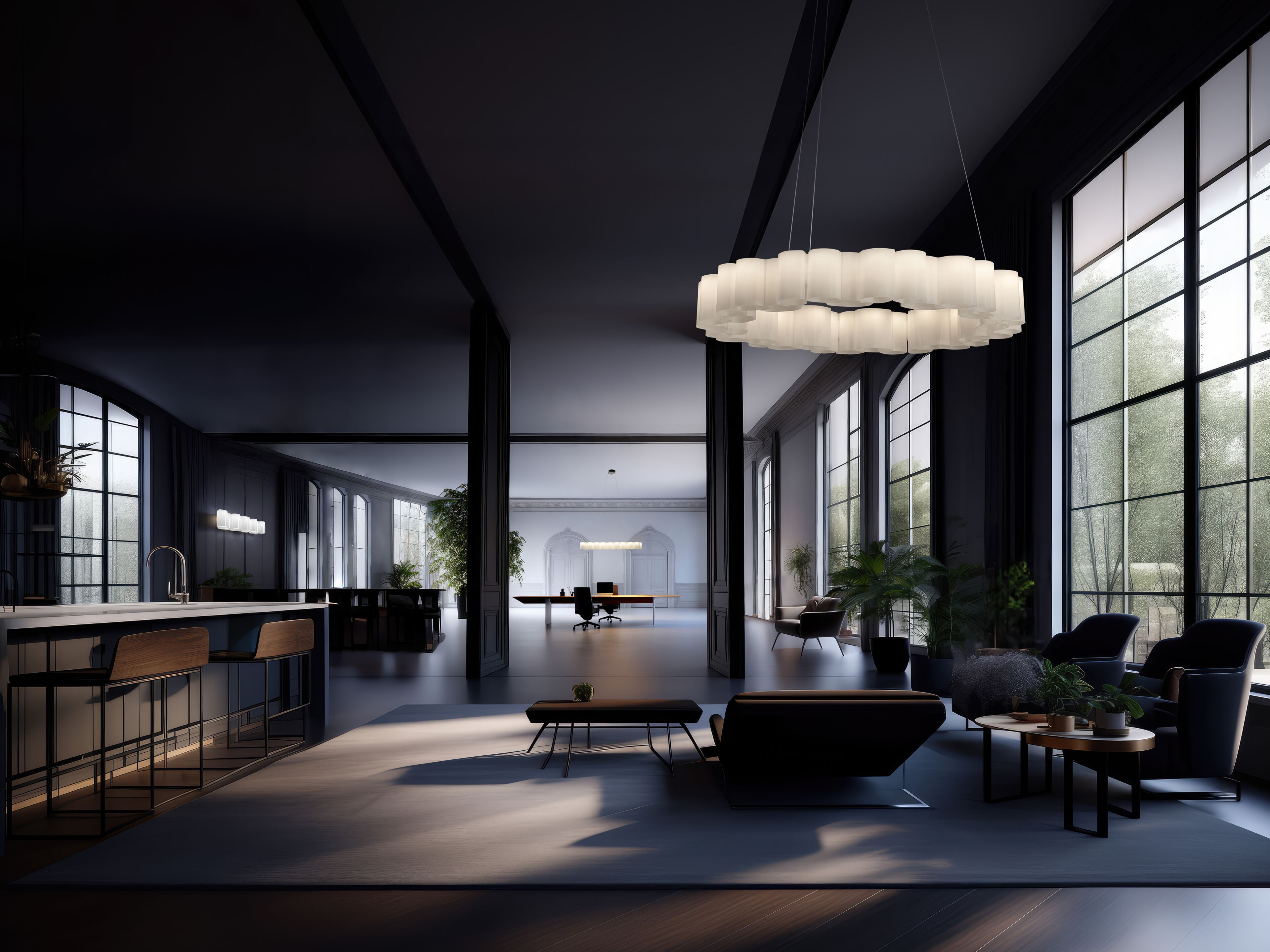 Поликарбонат светодиодный подвесной светильник Stilnovo ARCH-00042248 - Вид №4