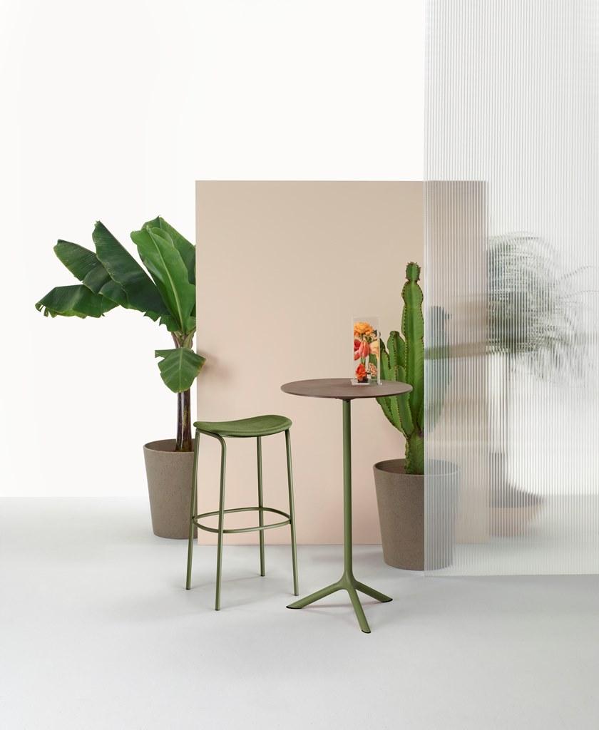 SCAB DESIGN Высокий стол из стали с основанием 3 звезды и откидной столешницей Tripé sun-id-1349362 - Вид №2