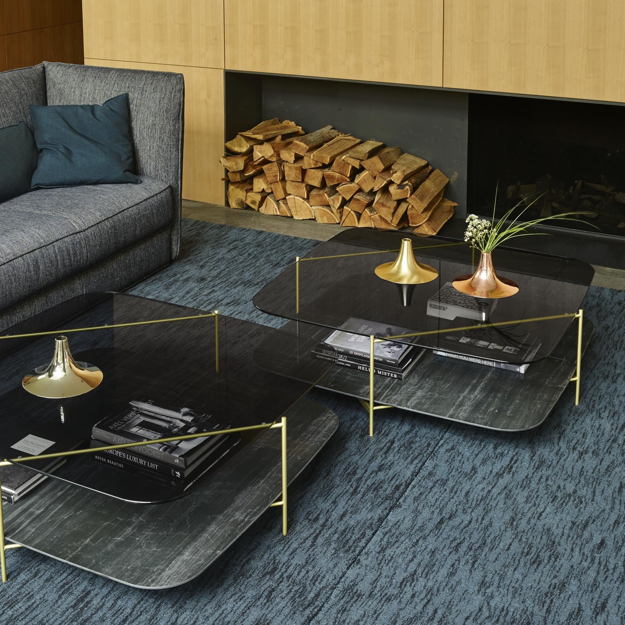 Стеклянный прямоугольный низкий журнальный столик Ligne Roset Clyde ARCH-00114575 - Вид №2