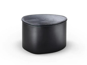 Круглый стеклянный пуф