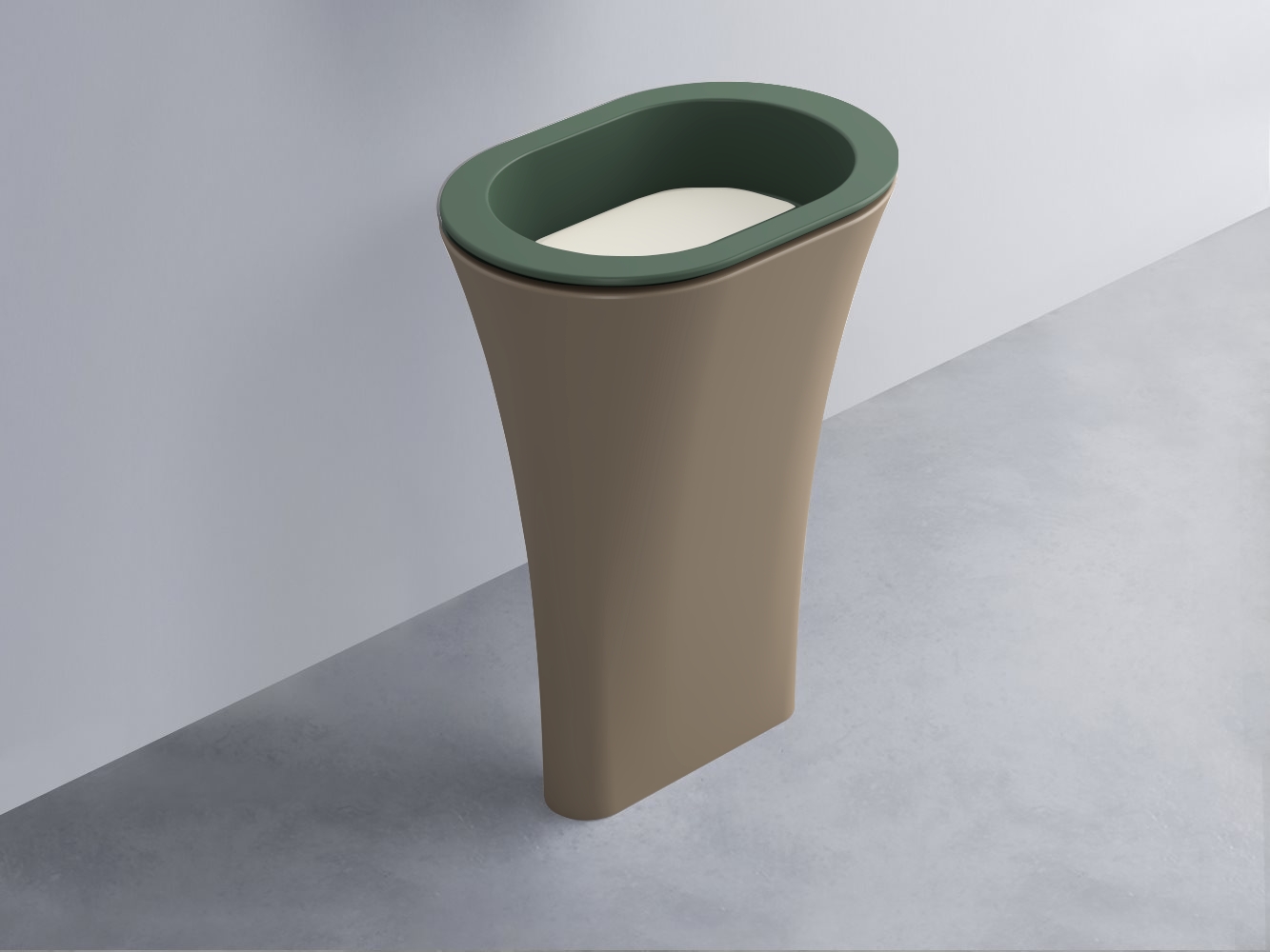 AMLA65-MU+AMPILO-TL+AMCOLO-AN Раковина Amedeo Ovale отдельностоящая cielo Enjoy + Amedeo Ceramica Cielo
