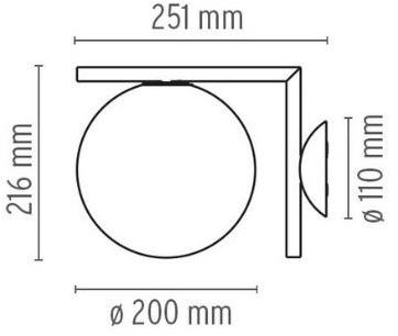 Flos Настенный светильник из опалового стекла Home collection - muro+soffitto F3178059 - Вид №4