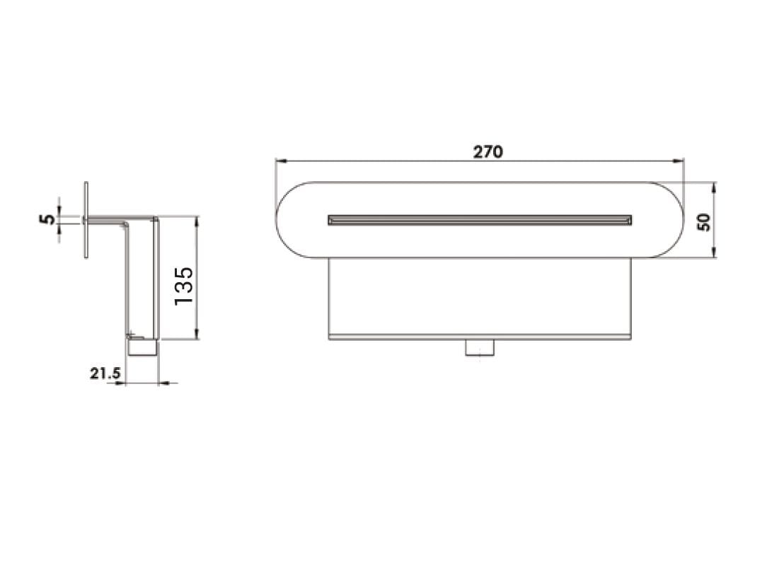 Настенный дозирующий носик из нержавеющей стали Aquademy круглый ARCH-00138753 - Вид №2