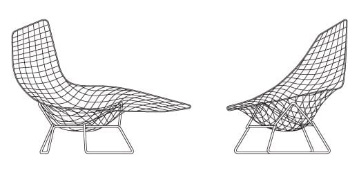 Стальной шезлонг Knoll Bertoia ARCH-00122361 - Вид №3