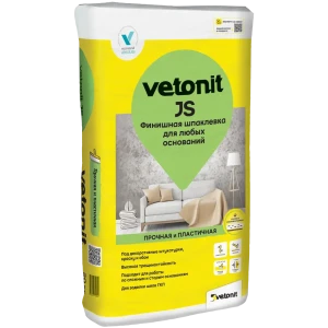 Шпаклёвка полимерная финишная Vetonit джей эс 20 кг