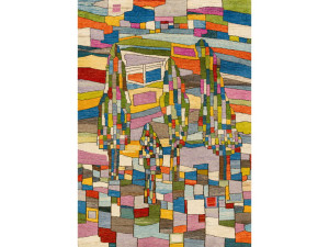 Прямоугольный шерстяной ковер