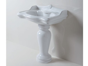 Керамическая раковина на колонне
