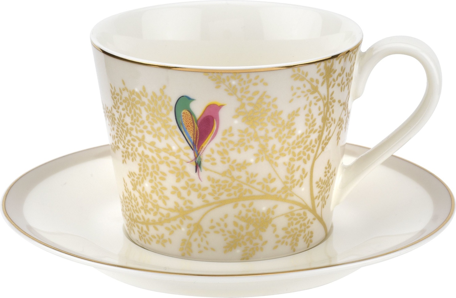 10655910 Portmeirion Чашка чайная с блюдцем Portmeirion "Сара Миллер.Челси" 200мл (светло-серая) Фарфор 