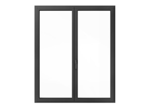 Окно с выдвижными створками из алюминия