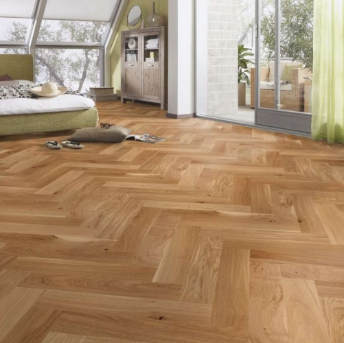 Паркет Ёлка Meister PS 400 Stab 8047 Лайвли Дуб Натур с брашью (Текстурированная) 500х100 мм 2300200052 - Вид №6