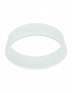 015200 005 01  Уплотнение коническое для трубки Д. 32 мм, прозрачный полиэтилен, набор из 2 шт. Valentin Белый